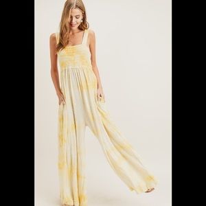 Painted Threads Seaside Jumpsuit Yellow
